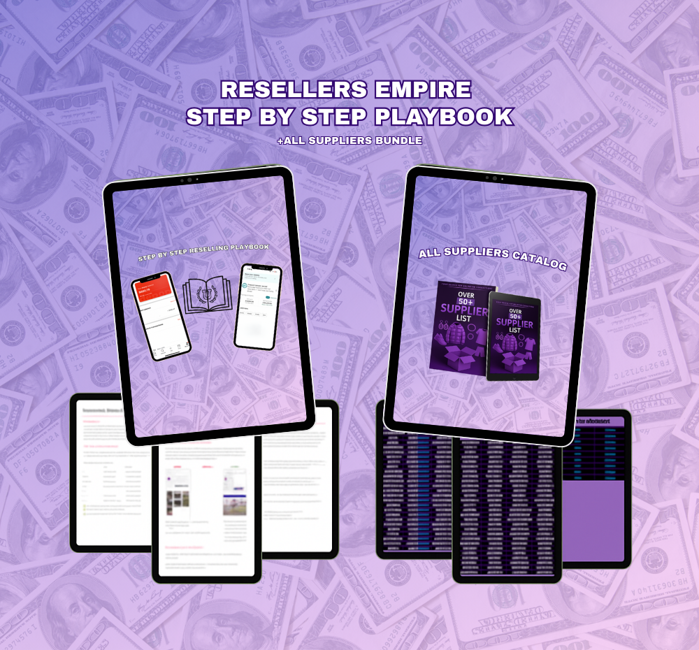RESELLERS EMPIRE (All Suppliers, Playbooks & Receipts $500+Value)